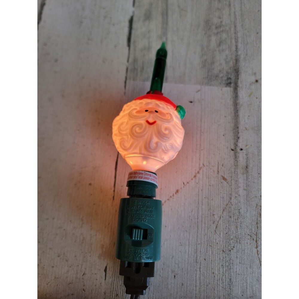 Vintage‎ bubbler Santa Claus light up Xmas home decor accessory